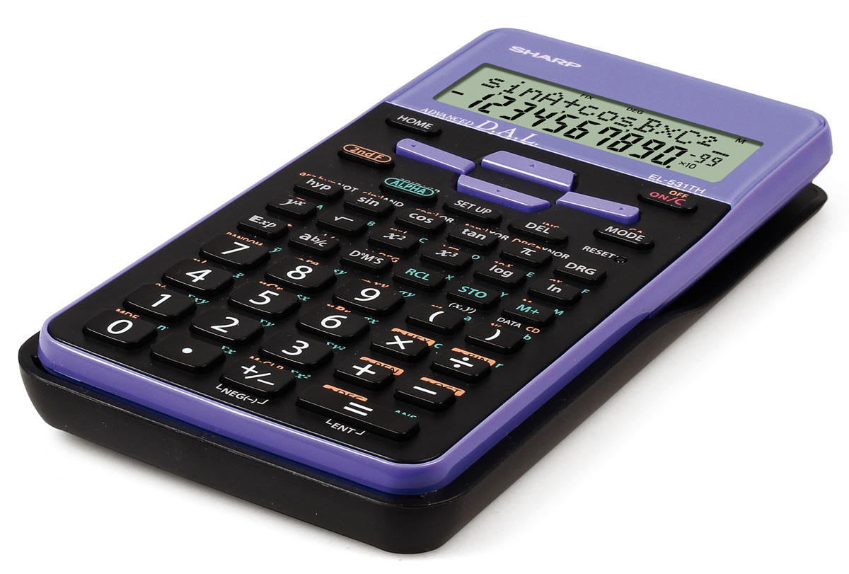 Sharp EL-531 TH VL Schulrechner violett 